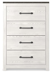 Gerridan King Panel Bed, Dresser, Mirror, Chest, and Nightstand