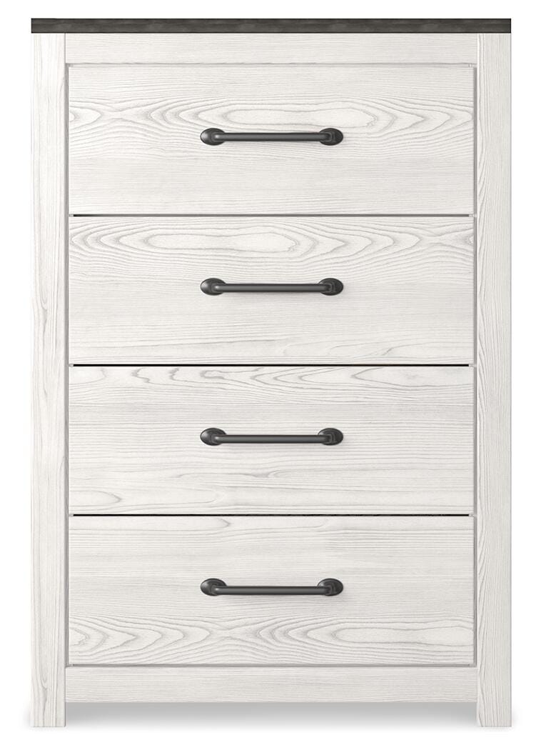 Gerridan King Panel Bed, Chest and Nightstand
