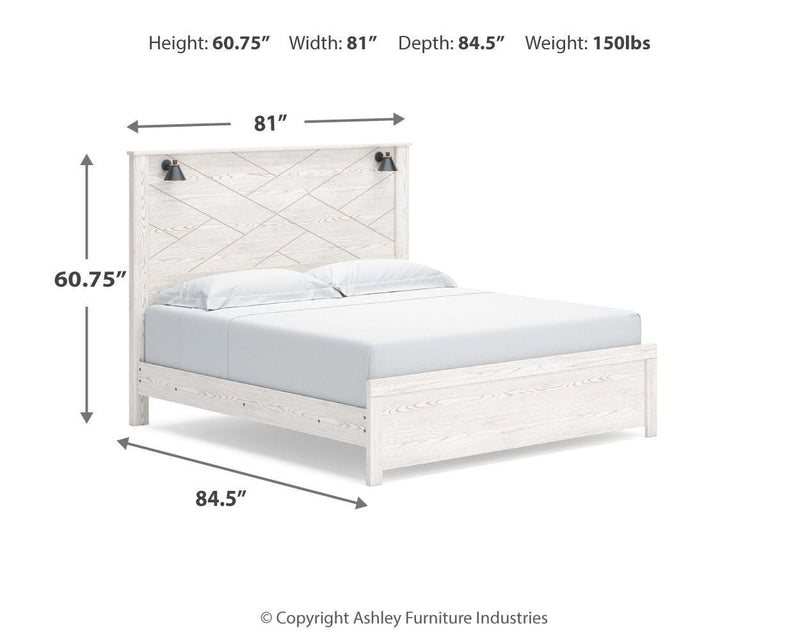 Gerridan King Panel Bed, Chest and 2 Nightstands