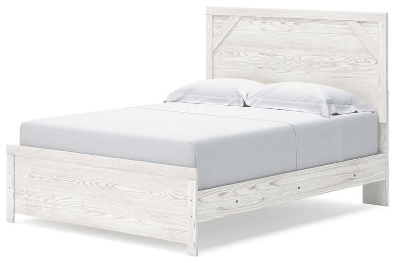 Gerridan Queen Bed with Mirrored Dresser and Nightstand
