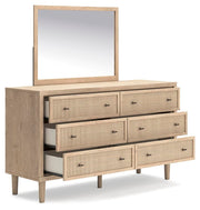 Cielden King Panel Bed, Dresser, Mirror and Nightstand