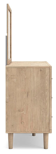 Cielden Queen Panel Bed, Dresser, Mirror and Nightstand