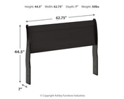 Huey Vineyard Queen Sleigh Headboard with Dresser, Mirror and 2 Nightstands