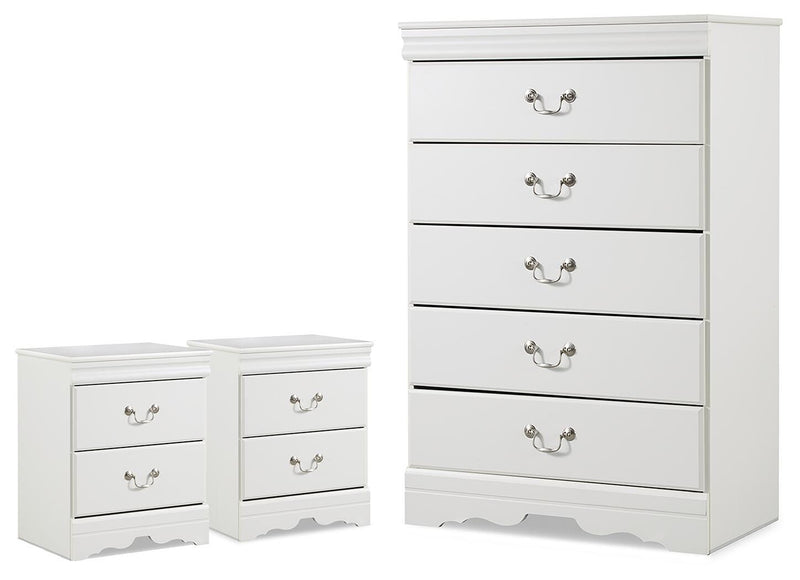 Anarasia Chest and 2 Nightstands