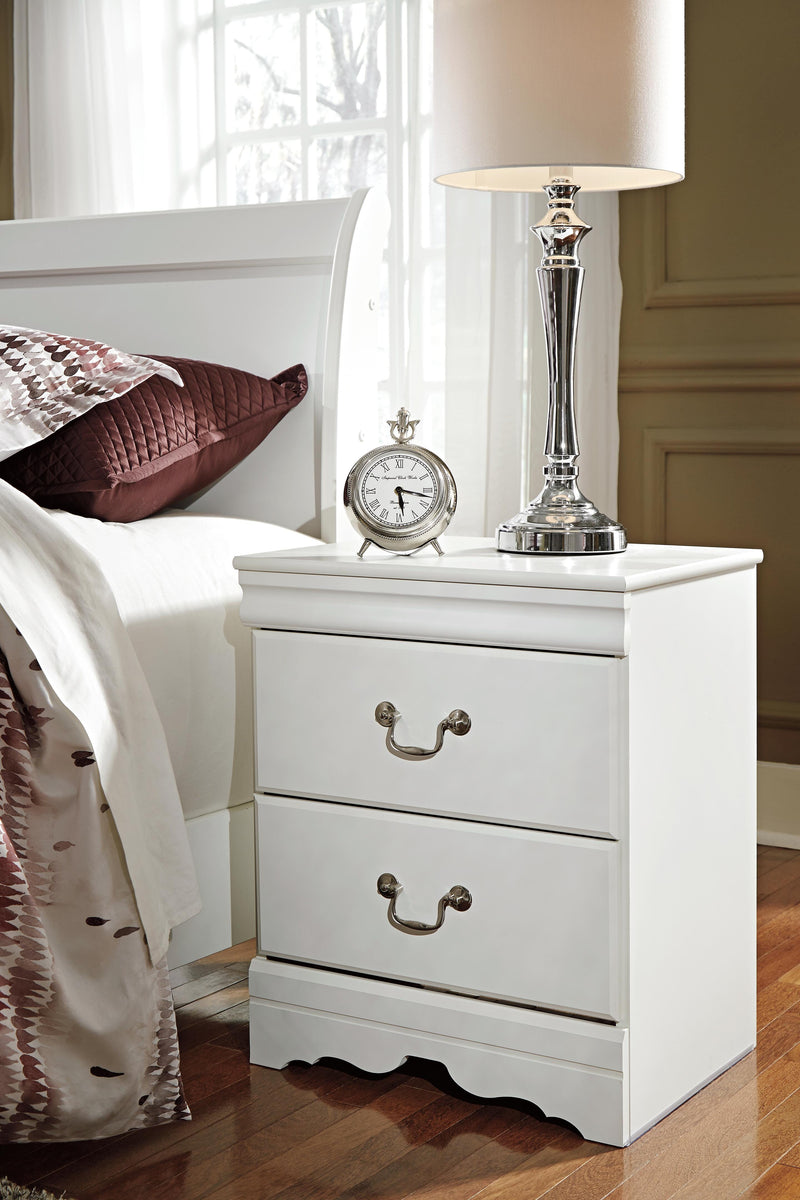 Anarasia Twin Sleigh Bed with Nightstand