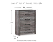 Bronyan Queen Panel Bed, Dresser, Mirror, Chest and 2 Nightstands