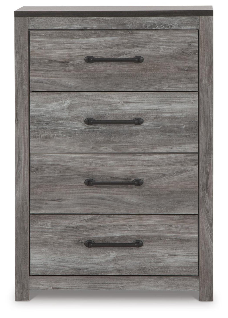 Bronyan King Panel Bed, Dresser, Mirror, Chest and 2 Nightstands
