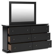 Maribel Full Panel Bed, Dresser, Mirror and Nightstand