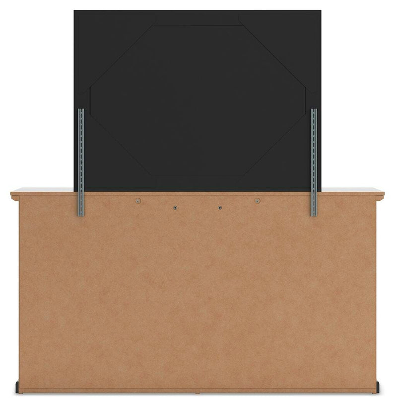 Maribel Full Panel Bed with Dresser, Mirror and 2 Nightstands
