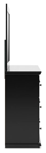 Maribel Twin Panel Bed, Dresser, Mirror and Nightstand