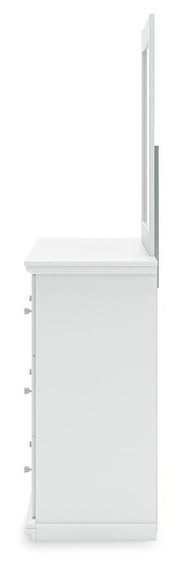 Bostwick Shoals Queen Panel Bed with Mirrored Dresser, Chest and 2 Nightstands