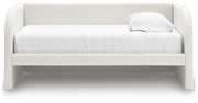 Arloster Twin Upholstered Day Bed, Dresser and Mirror