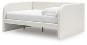 Arloster Full Upholstered Day Bed, Dresser and Mirror