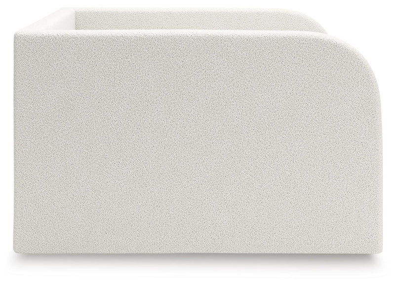 Arloster Full Upholstered Day Bed, Dresser and Mirror