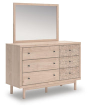 Arloster Twin Upholstered Panel Bed, Dresser and Mirror