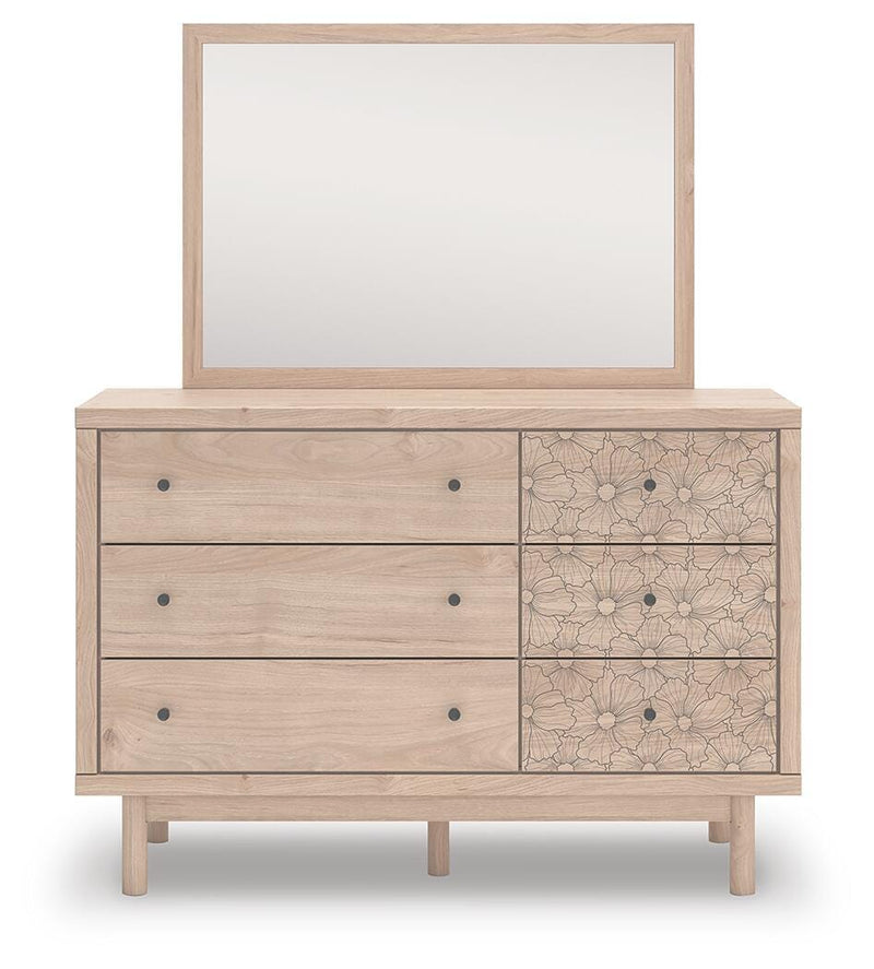 Arloster Full Panel Storage Bed, Dresser, Mirror and Nightstand