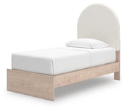 Arloster Twin Upholstered Panel Bed with Storage