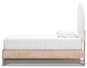 Arloster Twin Upholstered Panel Bed with Storage