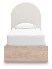 Arloster Twin Upholstered Panel Bed with Storage