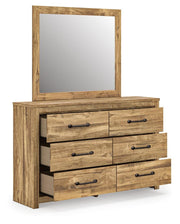 Maystonna Queen Crossbuck Panel Bed, Dresser, Mirror and Nightstand