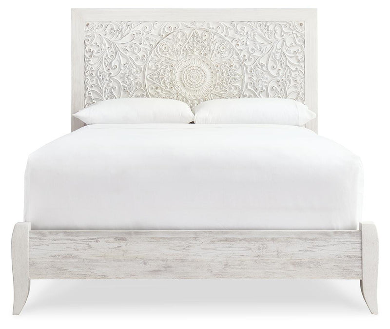 Paxberry Queen Panel Bed, Dresser, Mirror, Chest and 2 Nightstands