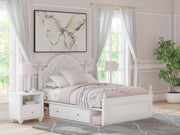 Kozlani Full Upholstered Panel Storage Bed