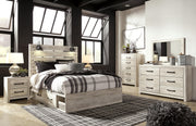 Cambeck Queen Panel Bed with Storage, Dresser, Mirror, Chest and Nightstand