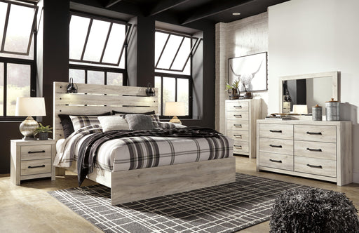 Cambeck King Panel Bed, Dresser, Mirror, Chest and 2 Nightstands