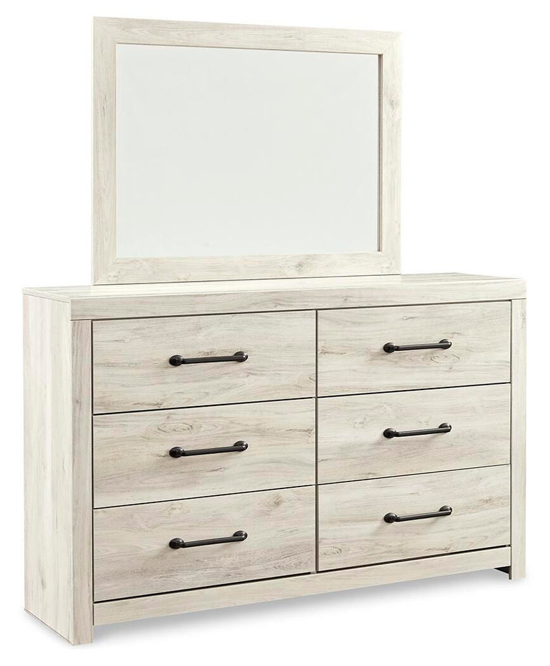 Cambeck King Panel Storage Bed, Dresser, Mirror and Nightstand