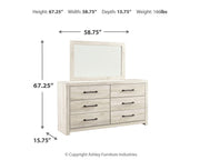 Cambeck Full Panel Bed, Dresser and Mirror