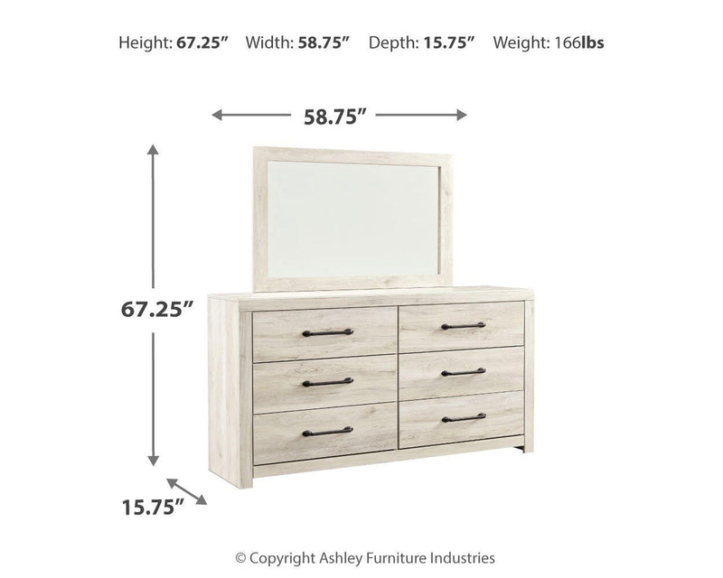 Cambeck King Panel Bed, Dresser, Mirror and 2 Nightstands