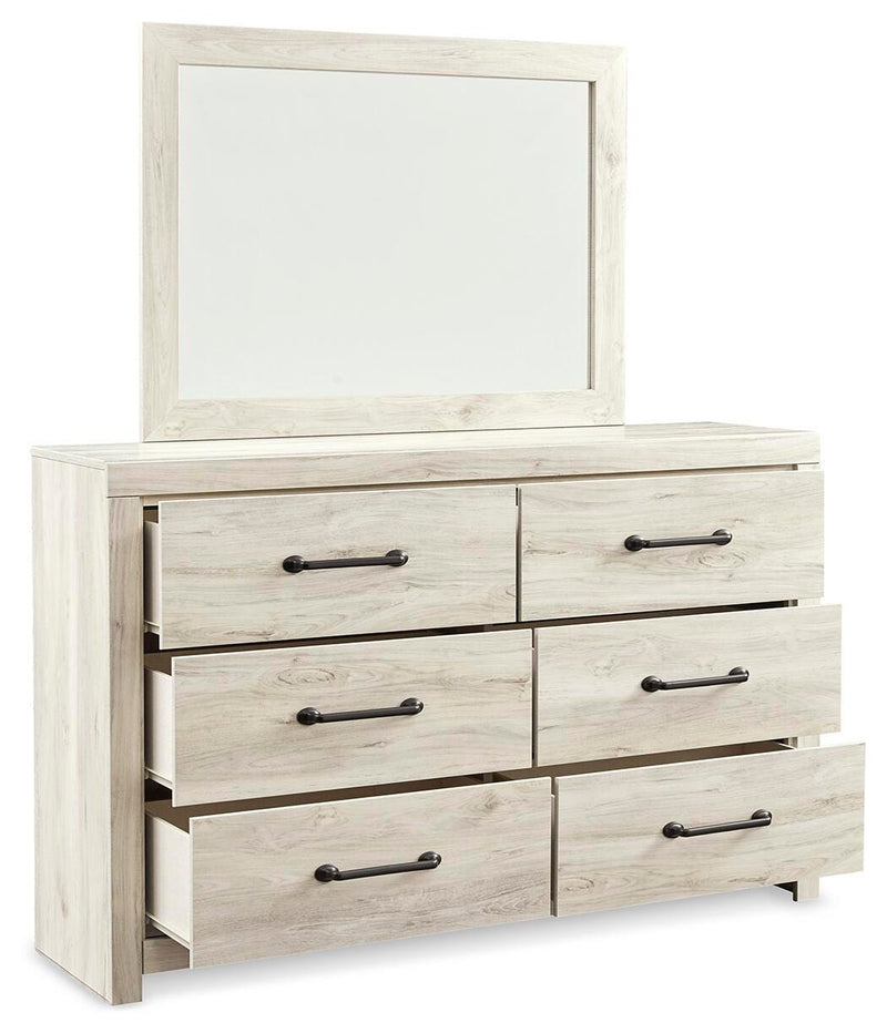 Cambeck Queen Panel Bed with Storage, Dresser, Mirror and 2 Nightstands