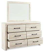 Cambeck Queen Panel Bed with Storage, Dresser and Mirror