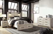 Cambeck Queen Panel Storage Bed, Dresser and 2 Nightstands