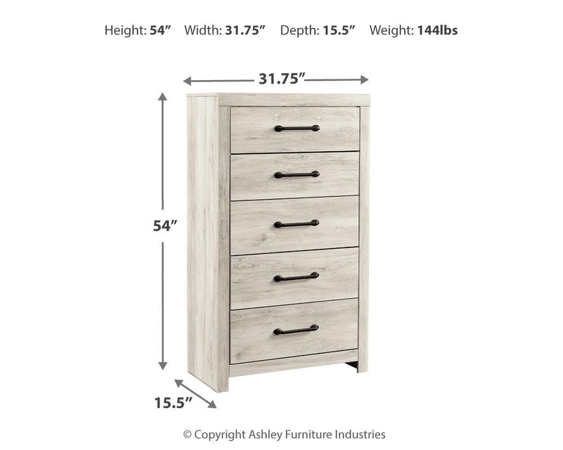 Cambeck Queen Storage Bed, Chest and 2 Nightstands