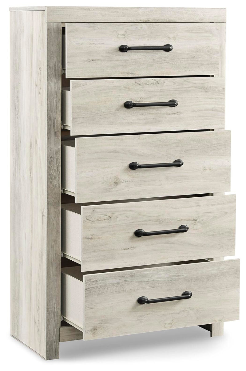 Cambeck Queen Panel Storage Bed, Dresser, Mirror, Chest and 2 Nightstands