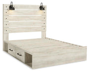 Cambeck Queen Panel Bed with Storage, Chest and Nightstand