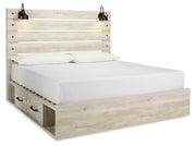 Cambeck King Storage Bed, Dresser, Mirror and 2 Nightstands