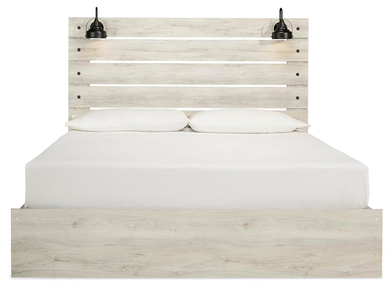 Cambeck King Panel Bed with Storage, Chest and Nightstand