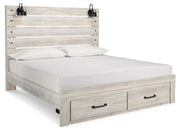 Cambeck King Storage Bed, Dresser, Mirror and 2 Nightstands