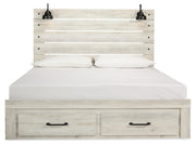 Cambeck King Panel Storage Bed, Dresser, Mirror and Nightstand