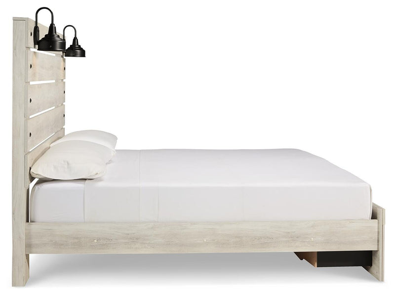 Cambeck King Storage Bed, Dresser, Mirror and 2 Nightstands