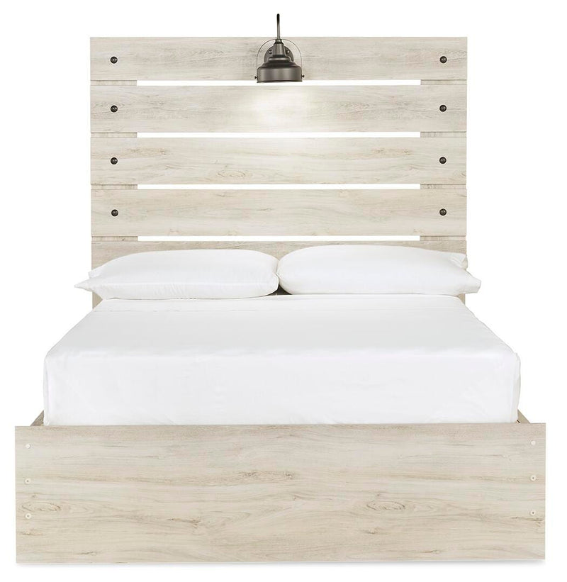 Cambeck Full Panel Storage Bed, Dresser, Mirror and Nightstand