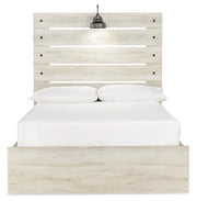 Cambeck Full Panel Bed with Storage, Dresser and Nightstand