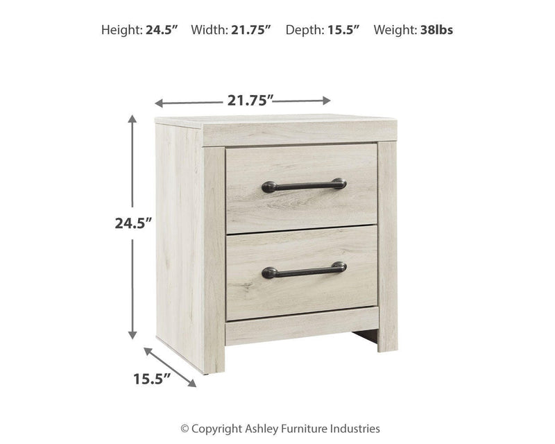Cambeck King Panel Bed with Storage, Dresser, Mirror and Nightstand