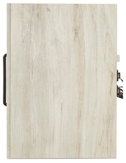 Cambeck King Panel Bed with Storage and 2 Nightstands