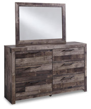 Derekson King Panel Storage Bed, Dresser, Mirror, Chest and Nightstand