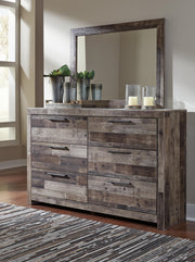 Derekson Full Panel Bed, Dresser and Mirror