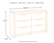 Derekson Queen Panel Headboard, Dresser, Chest and Nightstand
