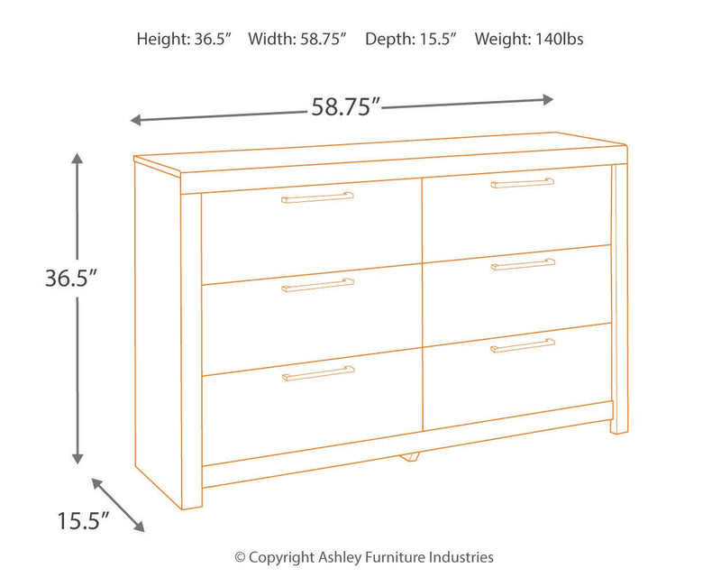 Derekson Queen Panel Storage Bed, Dresser and 2 Nightstand